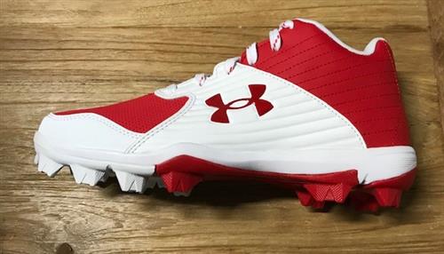 Under Armour Leadoff Mid RM Youth , Red