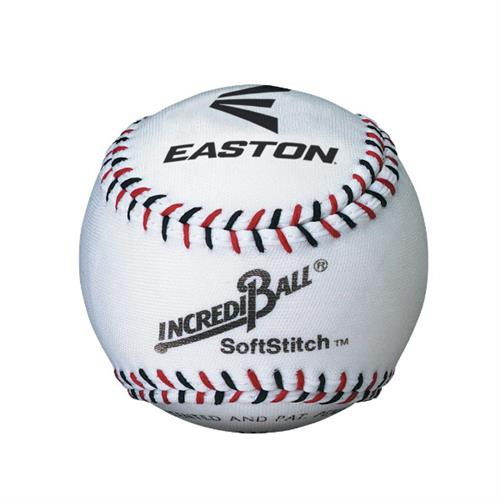 Easton incRedi ball 9″, White, softstitch
