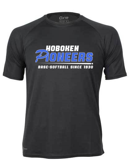 Hoboken Pioneers T shirt – Black – 3 optie’s Hoboken Pioneers The Cage