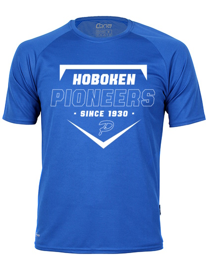 Hoboken Pioneers T shirt – Royal Blue – 3 optie’s
